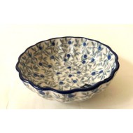 Schaaltje met Gegolfd Randje - Blue Olive